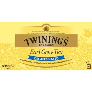 Earl Grey té descafeinado perfumado con bergamota cítrica estuche 25 bolsitas - Twinings