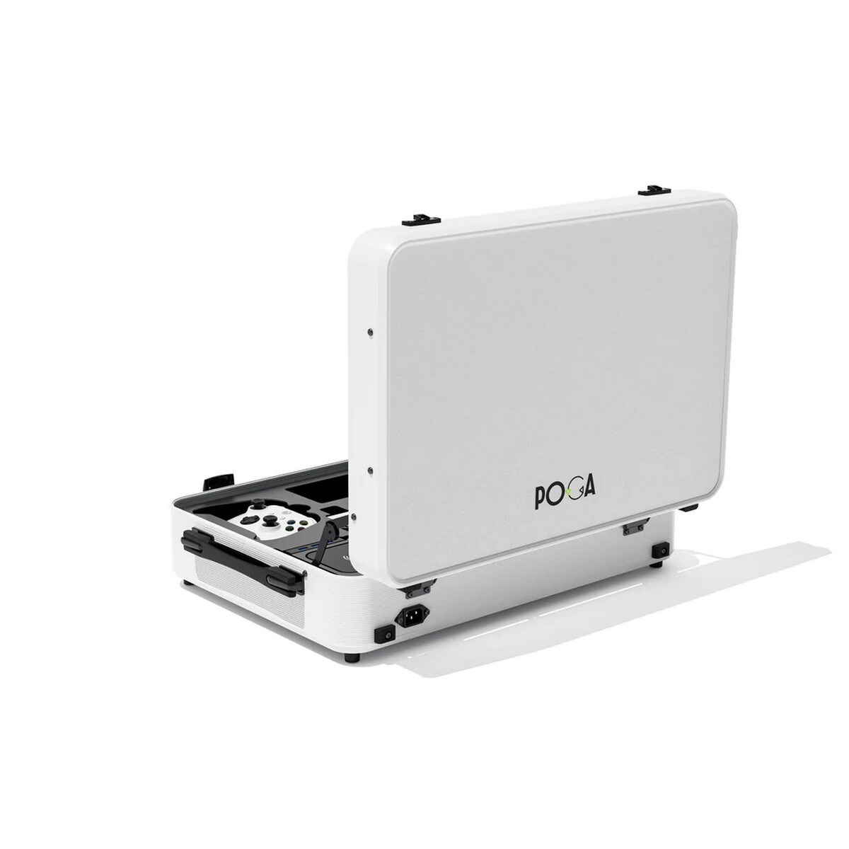 POGA Pro Trolley com monitor para jogos de 21,5" para Xbox One X - Branco 2
