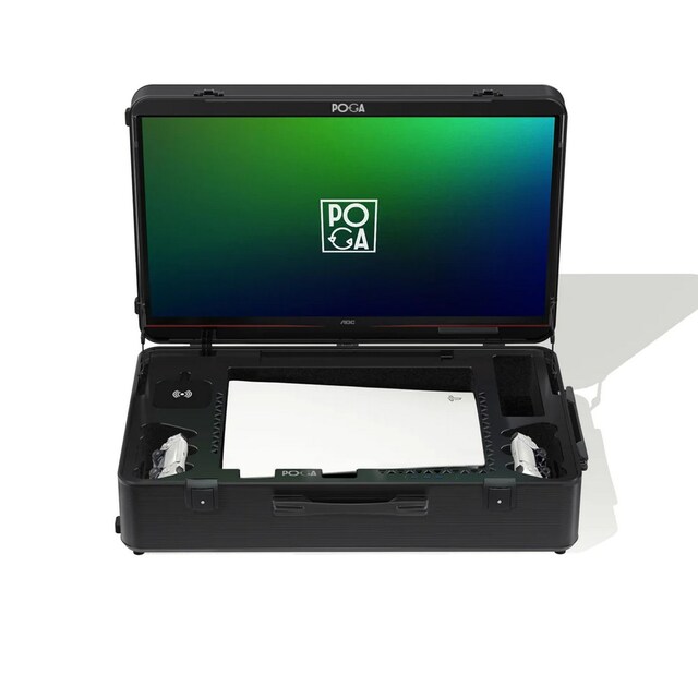 Imagem 0 de Mala Poga Yez Trolley com Monitor 28" para PlayStation 5 - Preto