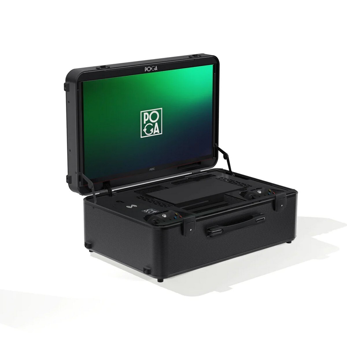 POGA Sly Trolley com monitor para jogos de 24" para Xbox Series X - Preto 4