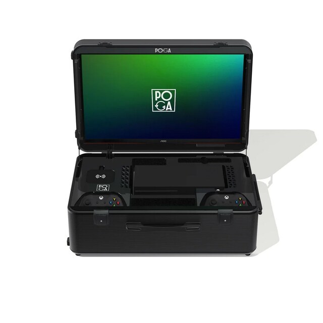 Imagem 0 de POGA Sly Trolley com monitor para jogos de 24" para Xbox Series X - Preto