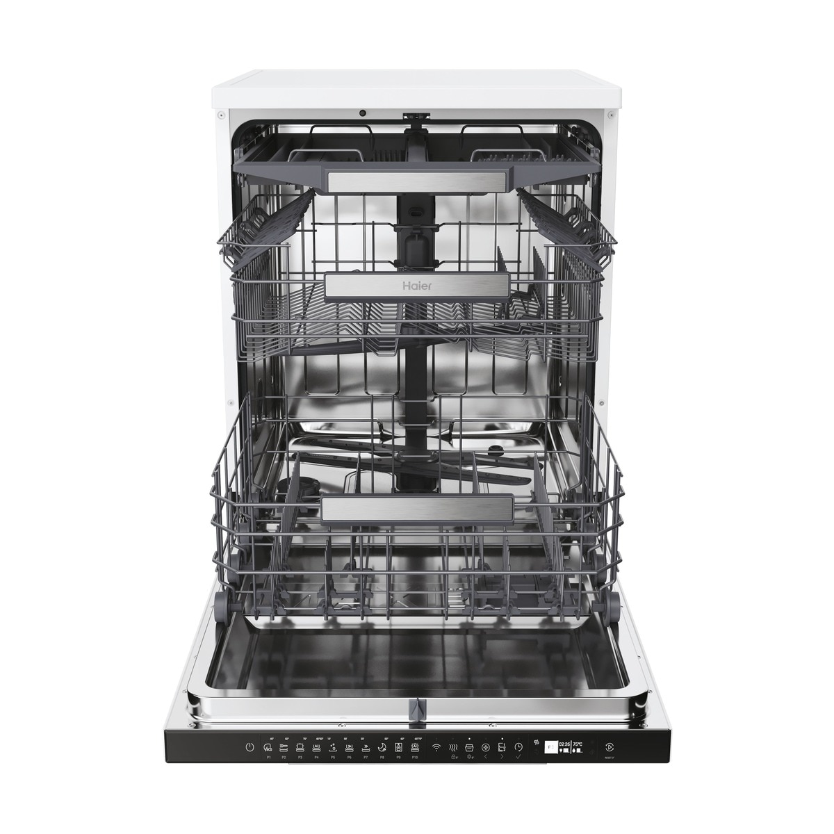 Lavavajillas Haier 15 servicios, 60 cm, 3º bandeja, con WIFI I-PRO SHINE - XF 5C4M1W Blanco-4