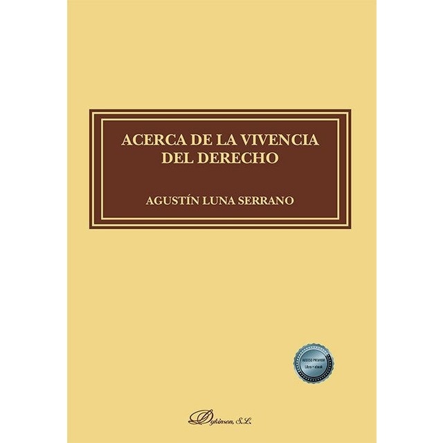 Acerca de la vivencia del derecho 1