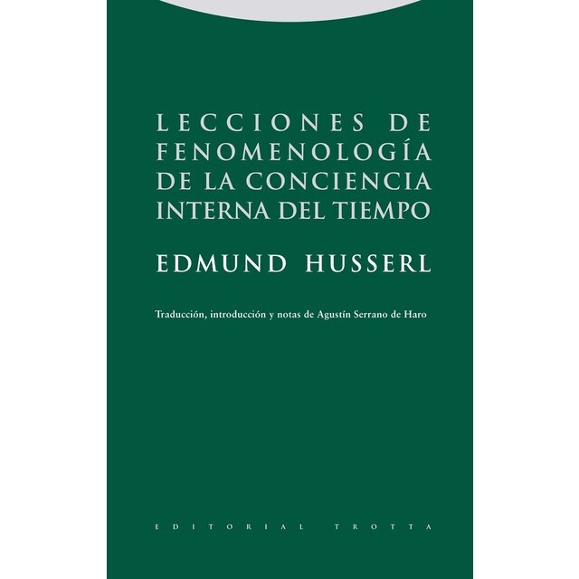 Imagem 0 de Lecciones de fenomenología de la conciencia interna del tiempo(Tapa blanda)