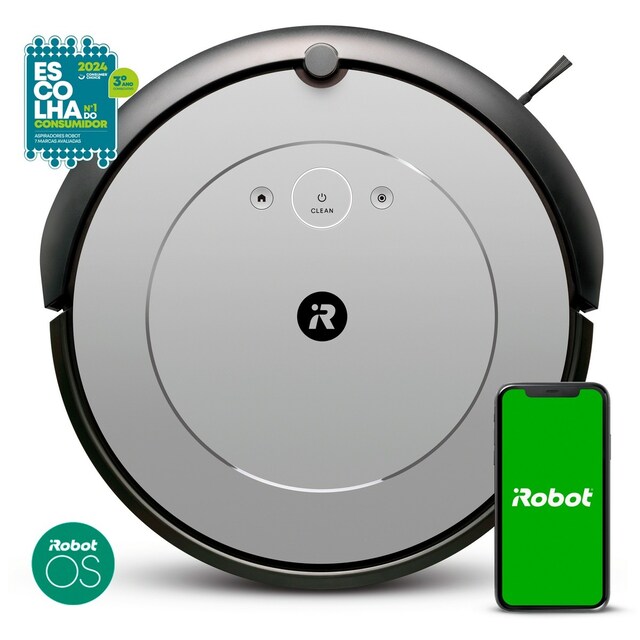 Imagem 0 de Rec-GA-Robot Aspirador Roomba® i1 com 2 Escovas de Borracha Multissuperfícies - Ideal para animais de estimação - Mapeamento de Orientação Giroscópico
