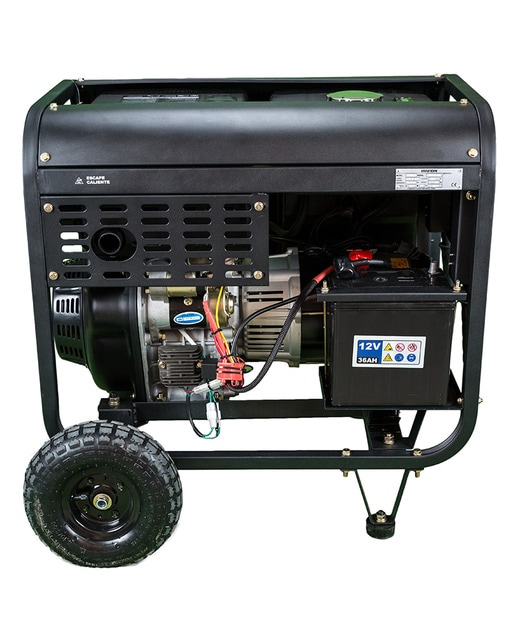 Generador Monofásico Abierto Diésel 4T 5 kW DHY6000LEK Negro-3