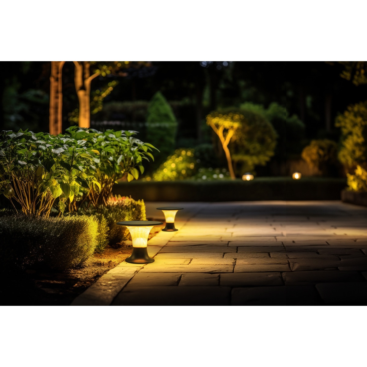 Aplique Solar LED Sobremesa Goliat CCT 3000K-4000K 2.200 lm Negro-5