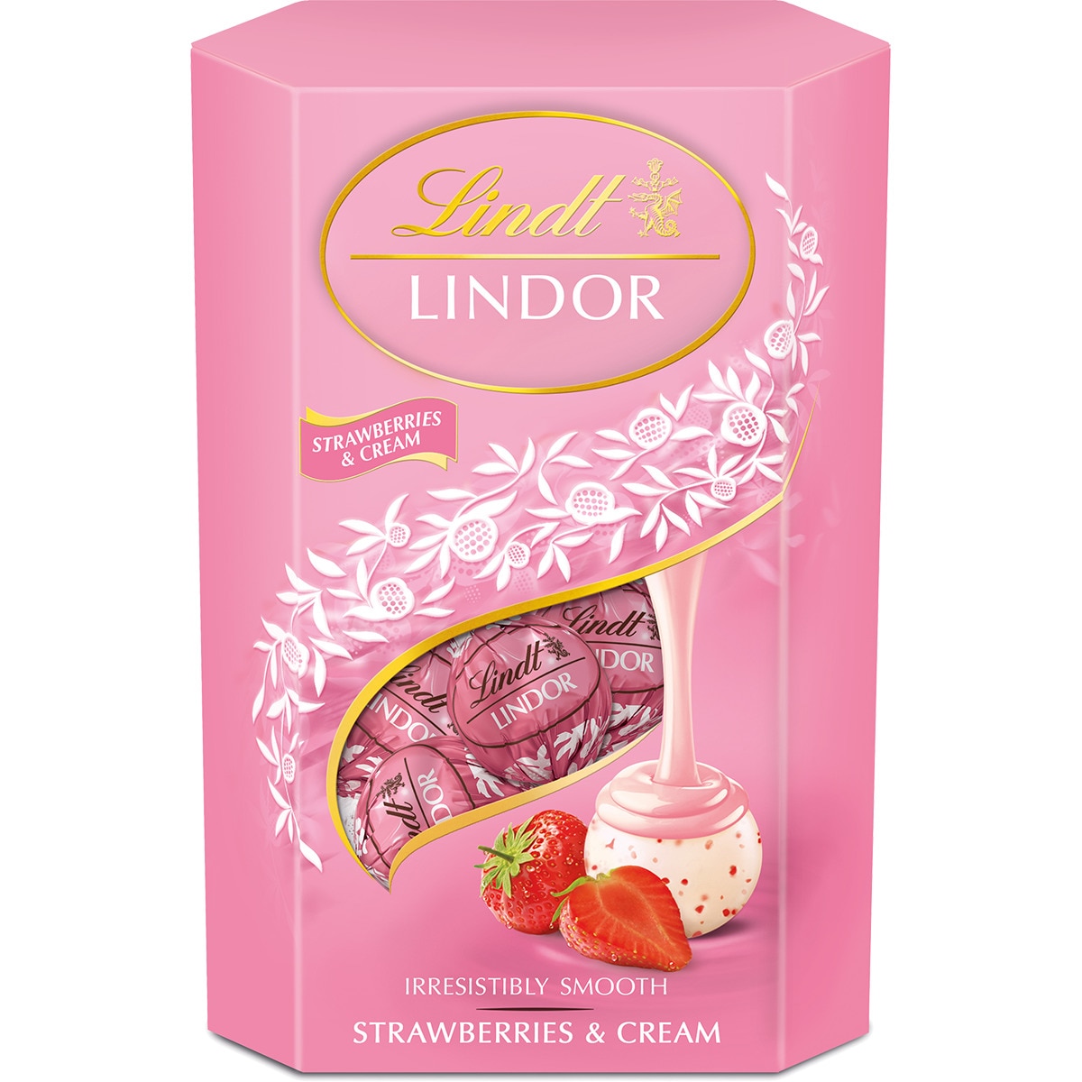 Bombons Lindor de Morango embalagem 200 g