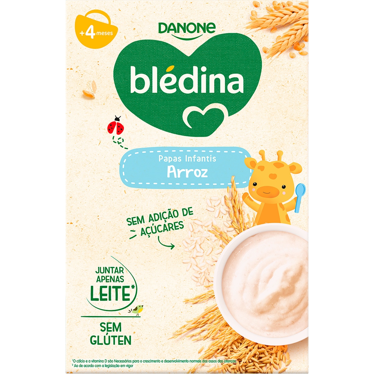 Papinhas de Arroz + 4 Meses sem Glúten e sem Açúcar não Láctea embalagem 200 g