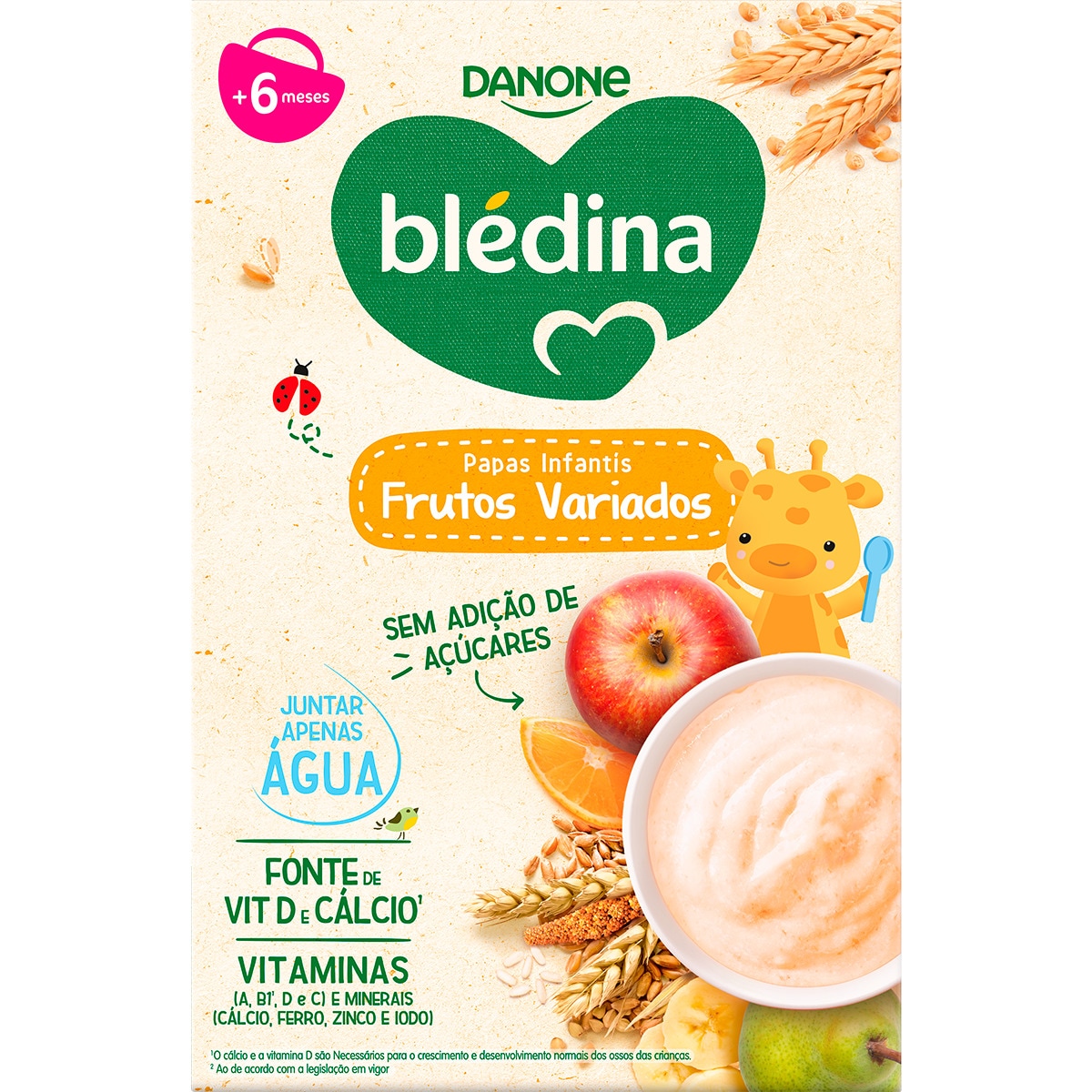 Papinhas de Bebé Frutos Variados + 6 Meses sem Açúcar embalagem 200 g