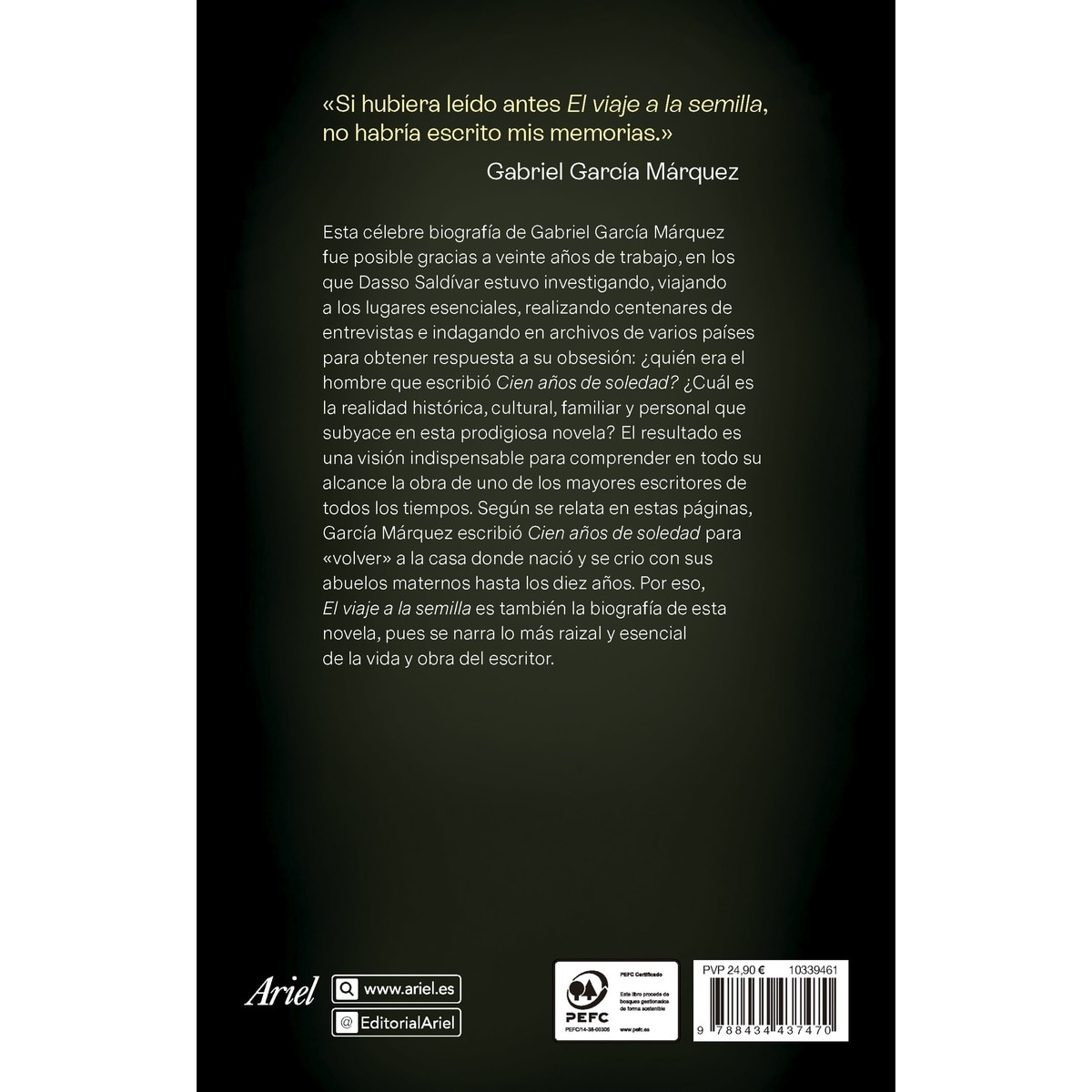 García Márquez. El viaje a la semilla (Capa mole com abas) 2
