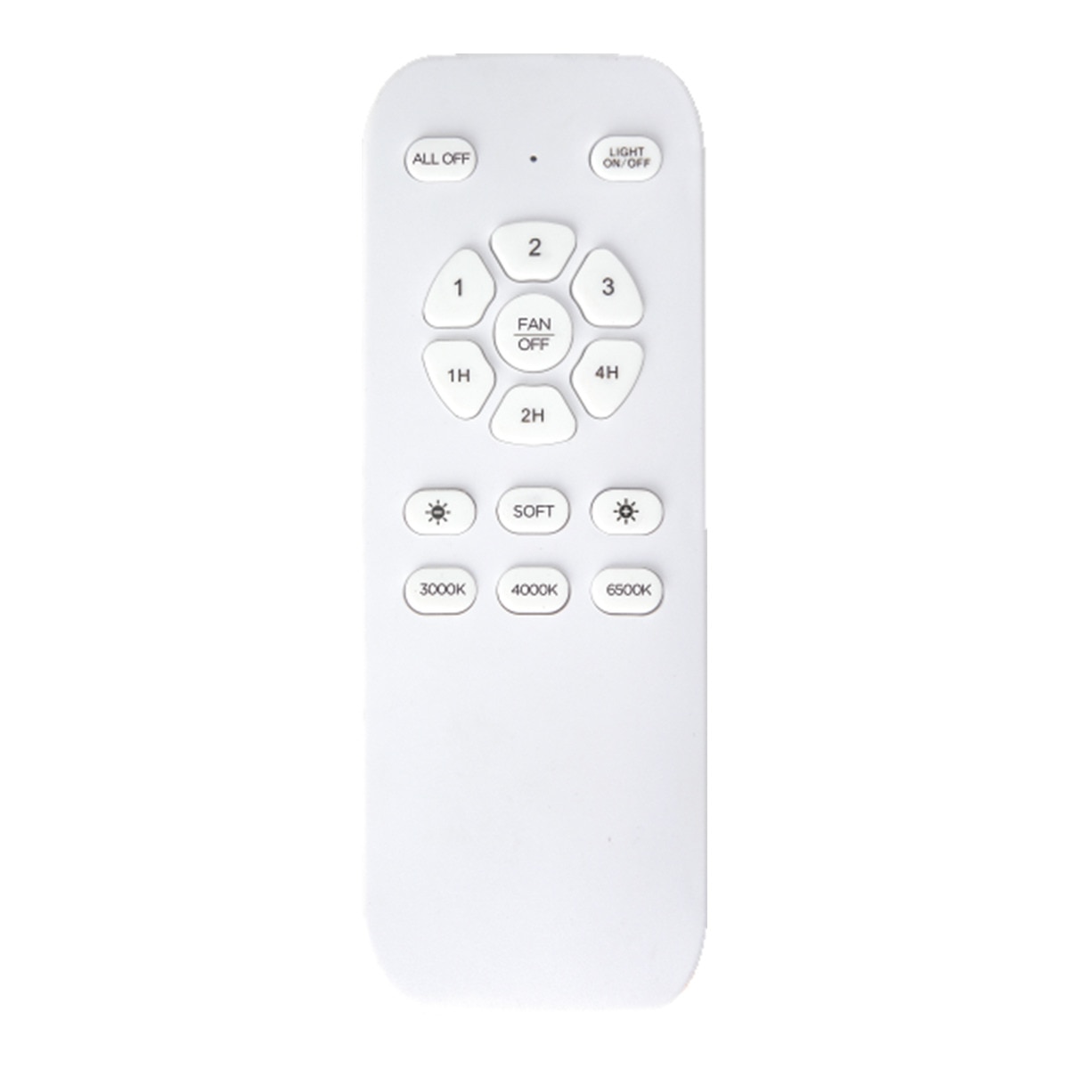 Ventilador de techo 4 Aspas 50 W con Luz LED 18 W Ø 91 cm Blanco-5