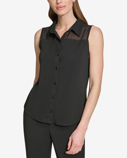 blusa negra el corte ingles