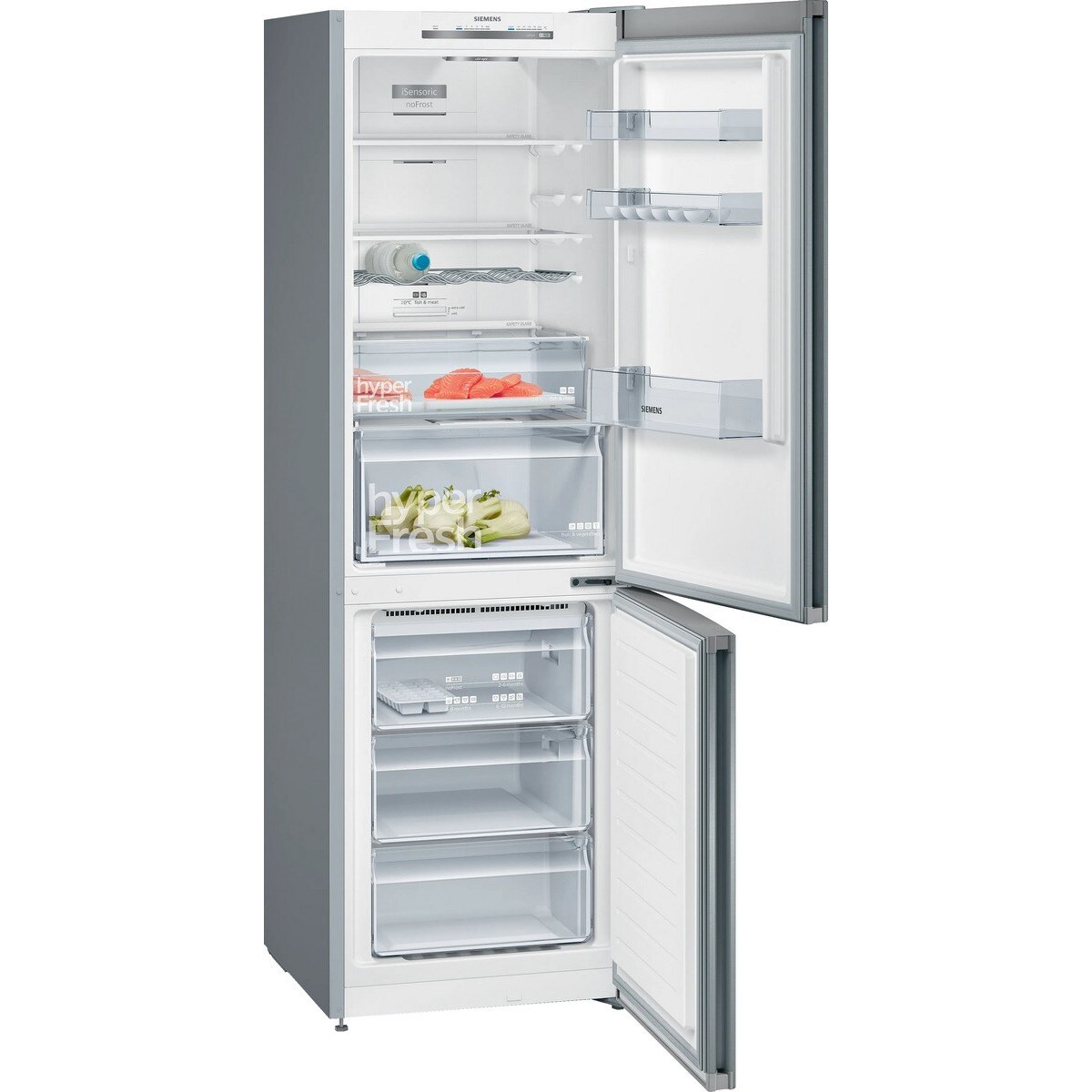 Frigorífico Combinado Siemens iQ300 KG36NVIEC No Frost e MultiAirflow de 186 cm - Inox Easyclean Inox-3