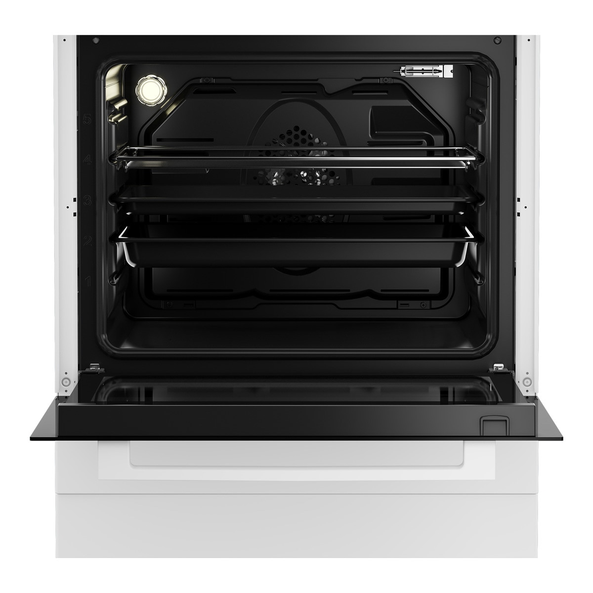 Cocina compacta Beko con 4 quemadores y horno - FSE62110DW Blanco-5