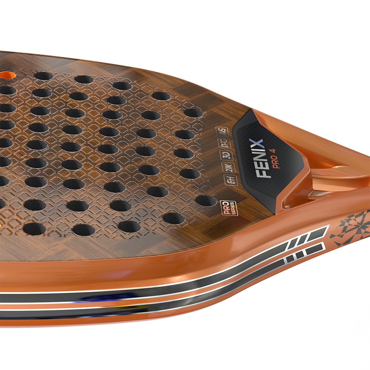 Raquete de Padel FENIX 4 PRO Laranja-3