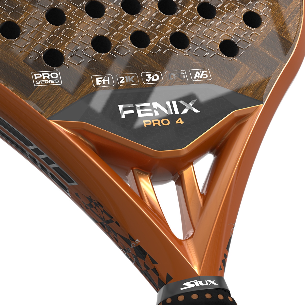 Raquete de Padel FENIX 4 PRO Laranja-4