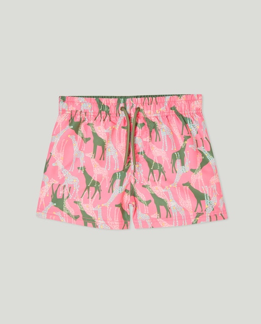 Imagen 0 de Bañador bermuda de niño con estampado de jirafas