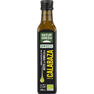 aceite de semillas de calabaza 1ª presión en frío ecológico botella 250 ml - Naturgreen