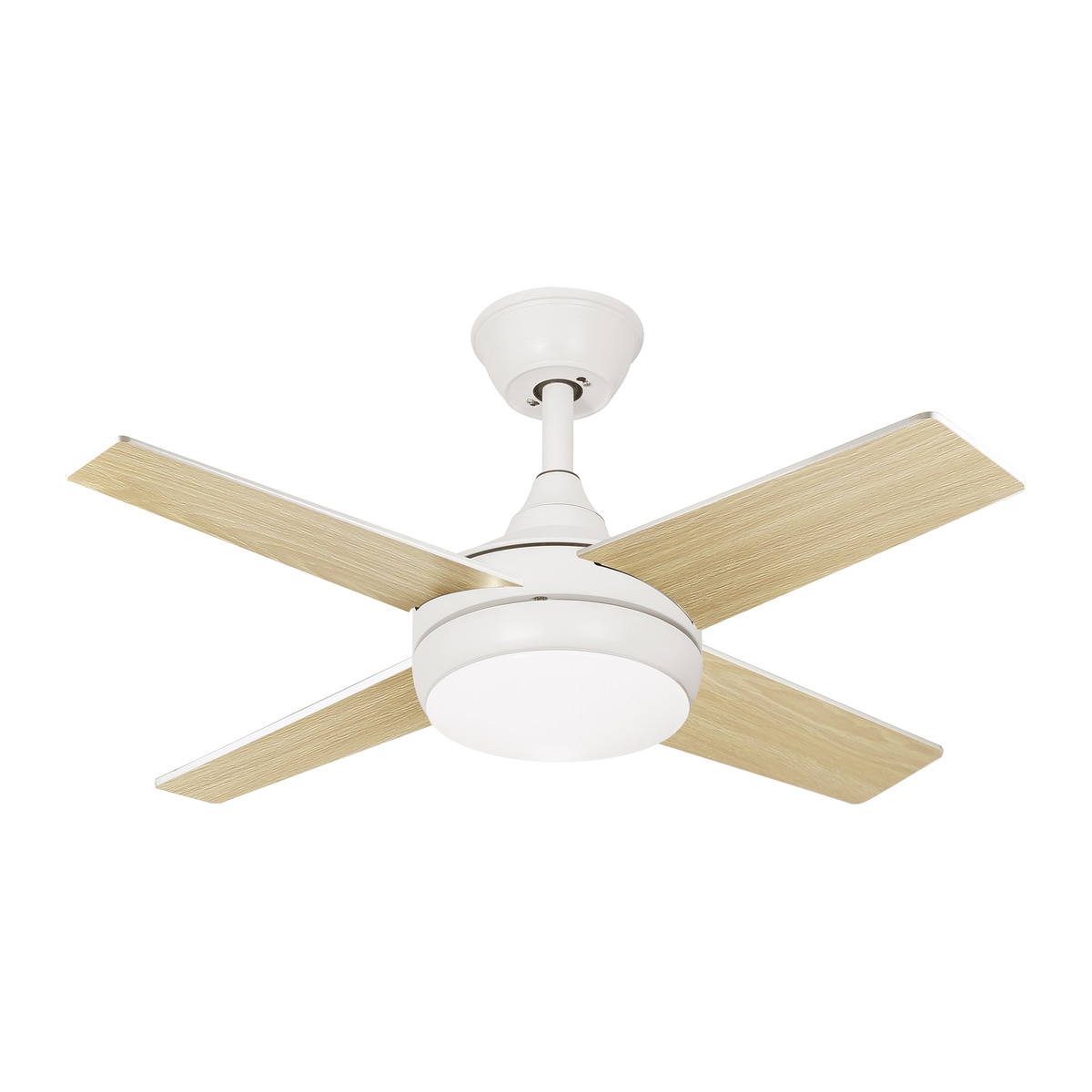 Ventilador de techo 4 Aspas 50 W con Luz LED 18 W Ø 91 cm Blanco-4