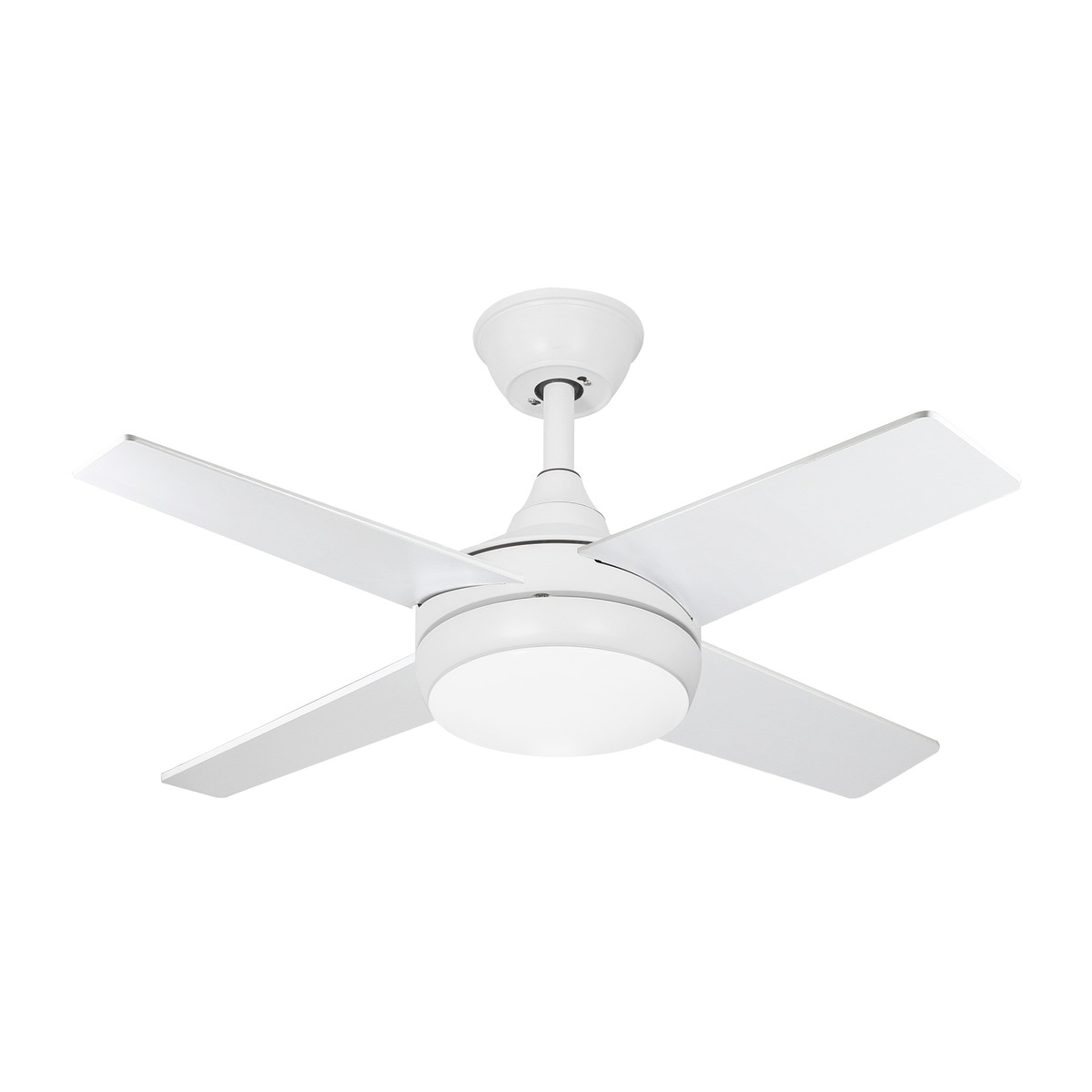 Ventilador de techo 4 Aspas 50 W con Luz LED 18 W Ø 91 cm Blanco-3