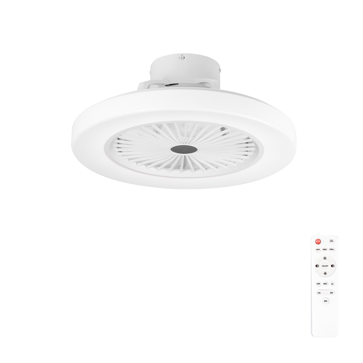 Imagem 0 de Ventoinha de Teto - 35 W com Plafond de Luz LED - 48 W Ø 50 cm