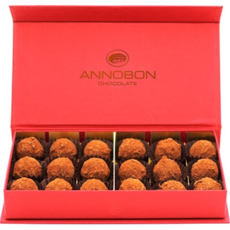 Trufas de Caramelo Salgado 18 unidades Gift Pack caixa 198 g - Annobon