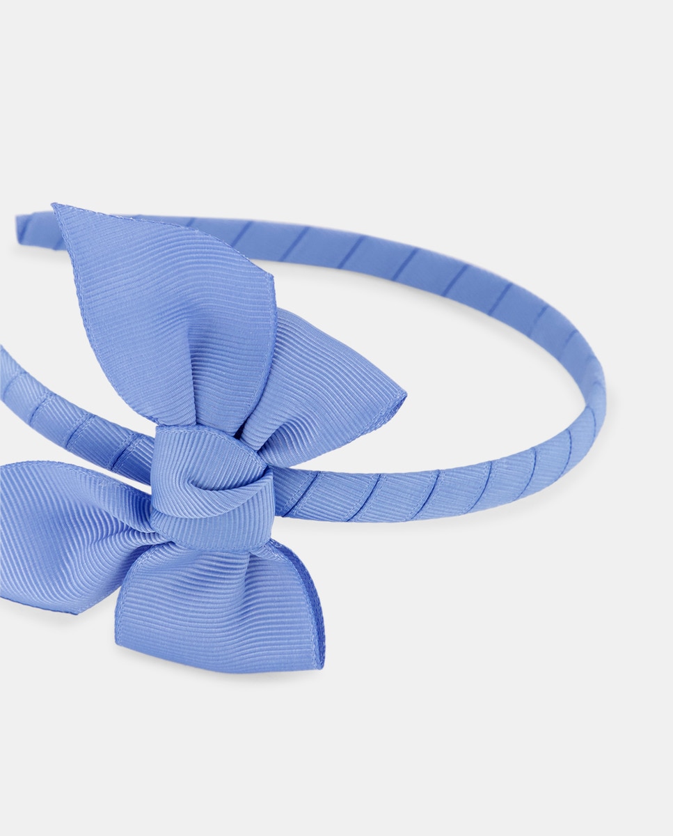 Bandolete com Laço de Grosgrain Azul-claro-2