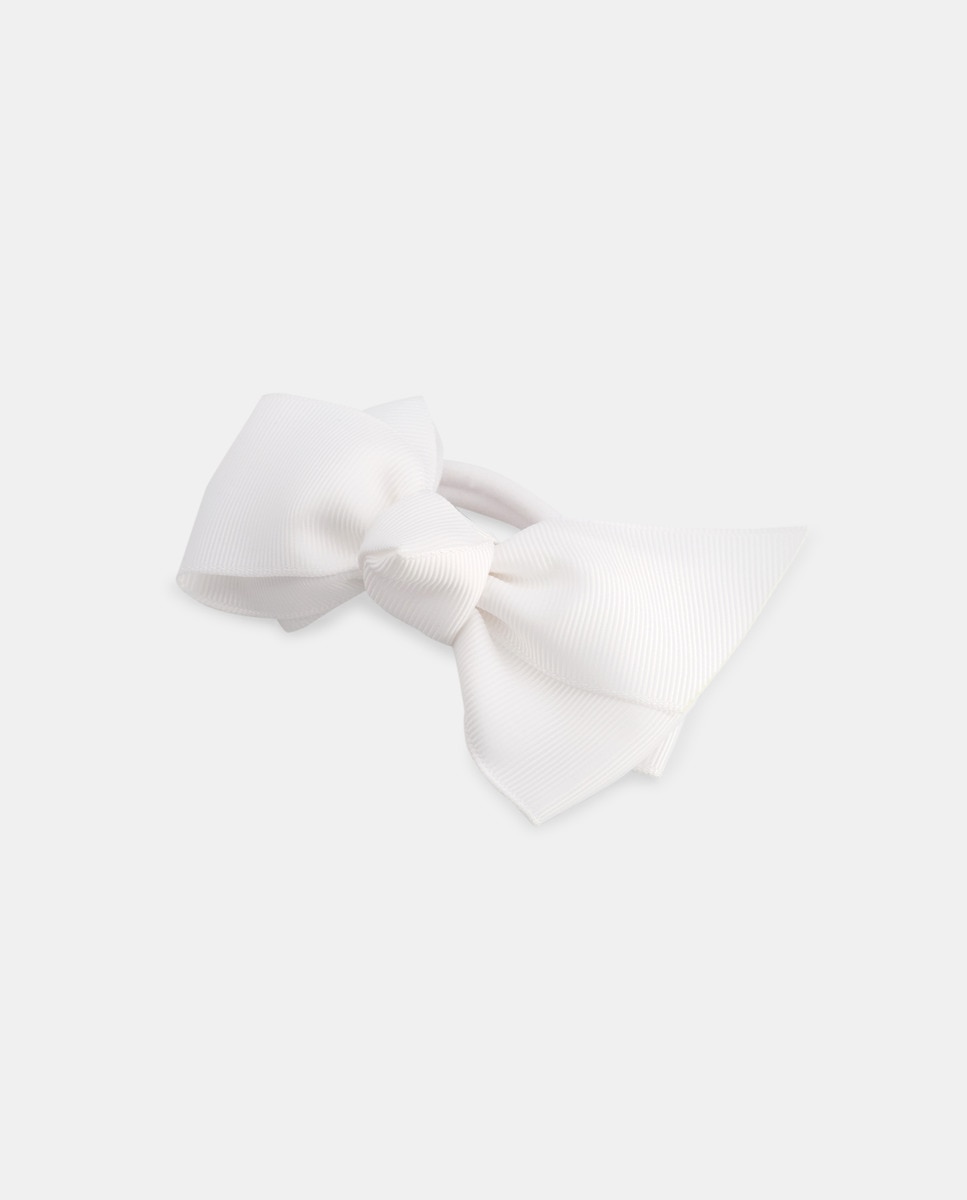 Elástico com Laço de Grosgrain Branco-1