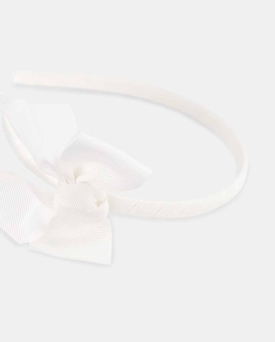 Bandolete com Laço de Grosgrain Branco-2