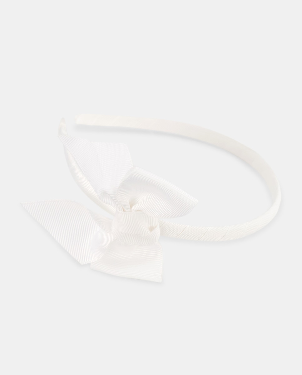 Bandolete com Laço de Grosgrain Branco-1