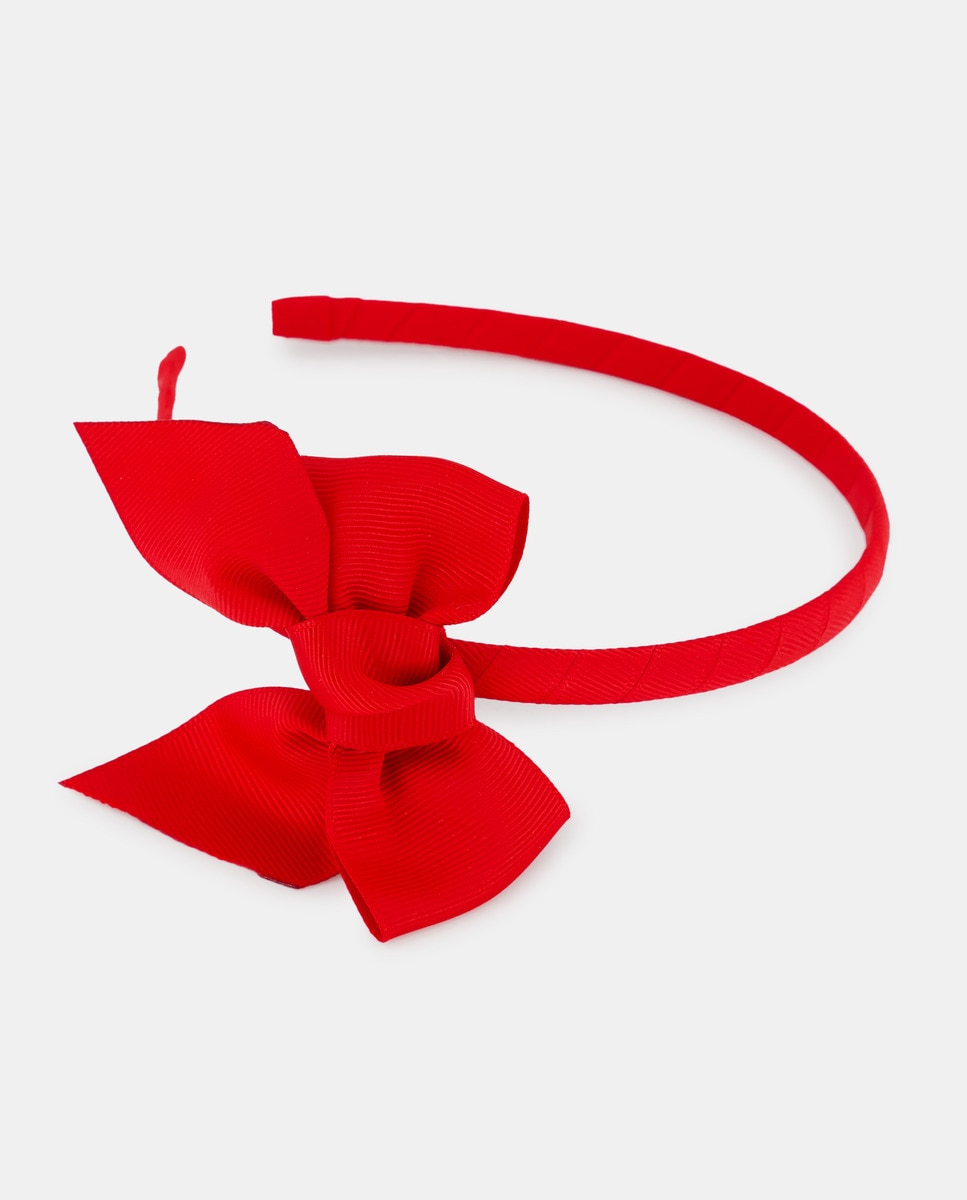 Bandolete com Laço de Grosgrain Vermelho-1