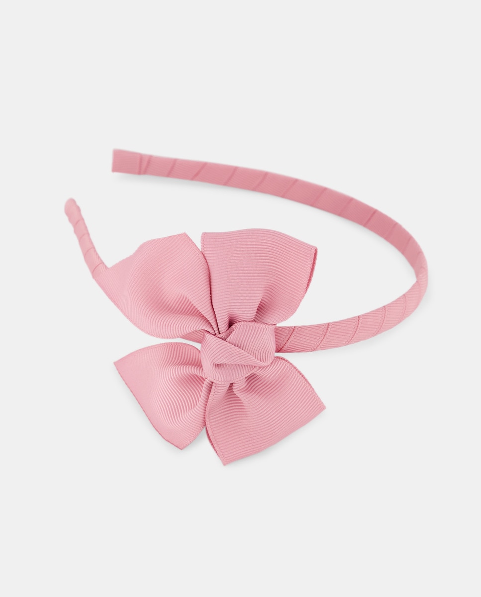 Bandolete com Laço de Grosgrain Rosa-1