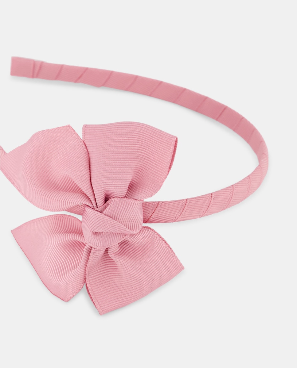 Bandolete com Laço de Grosgrain Rosa-2