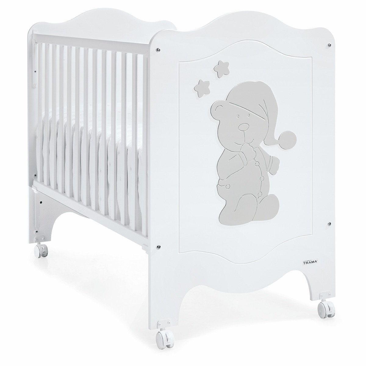 Imagem 0 de Cama Cosleep Sleepy Bear Branco/Prata Mate