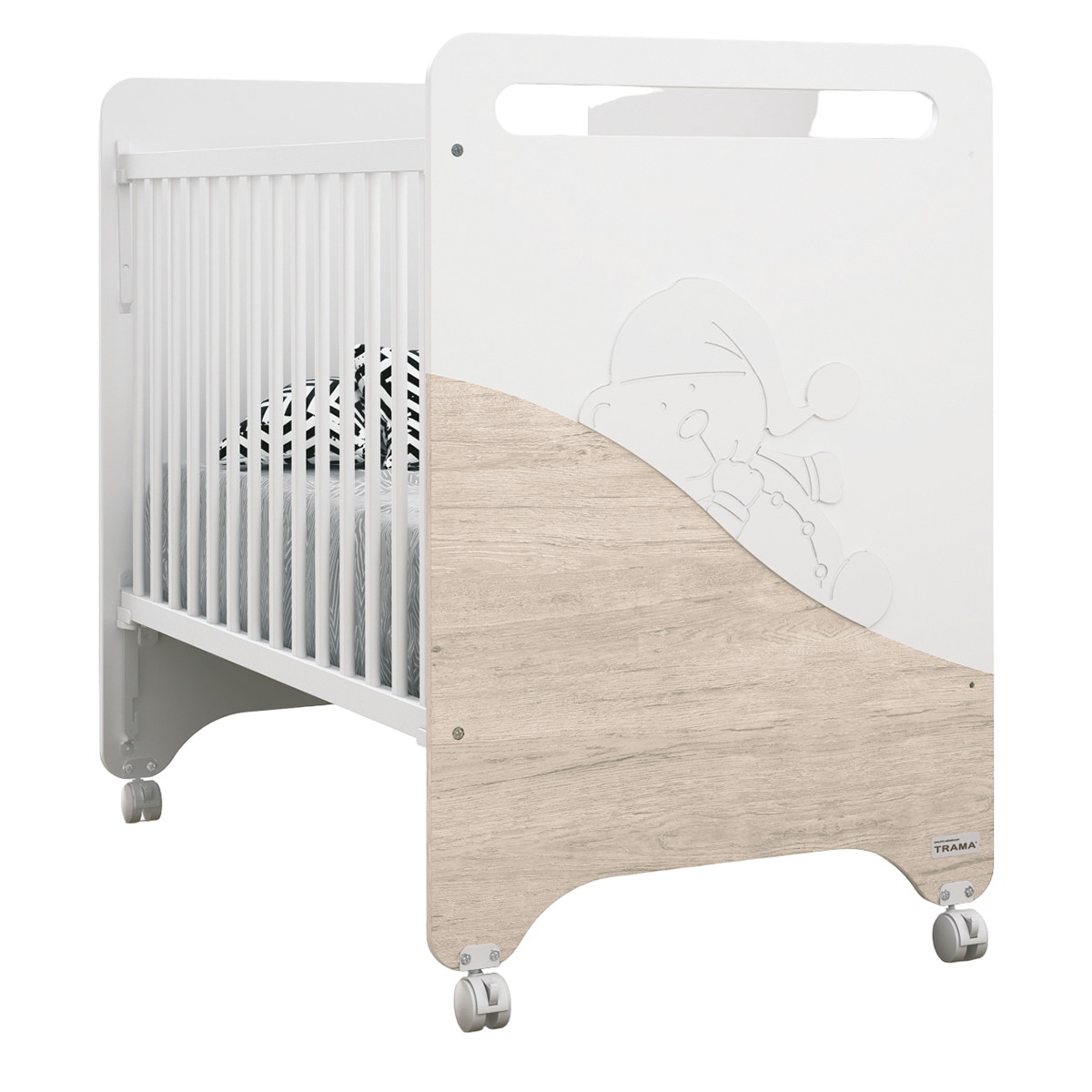 Imagem 0 de Cama Good Night Cosleep Trama Branco Mate Roble Castello