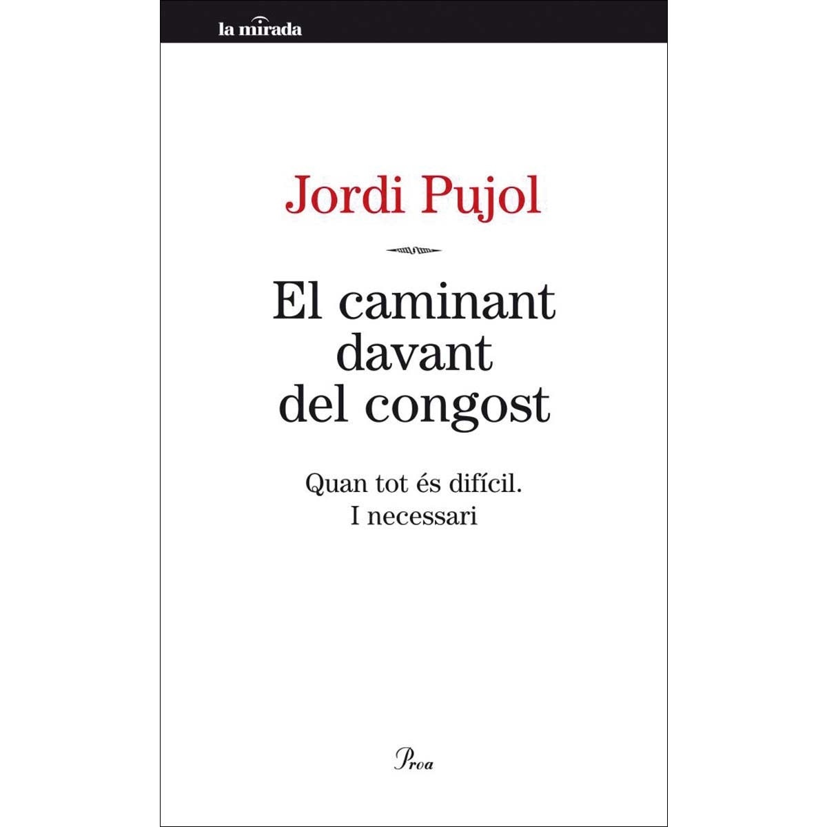Imagem 0 de El caminant davant del congost: Quan tot és difícil. I necessari (Capa mole com abas)