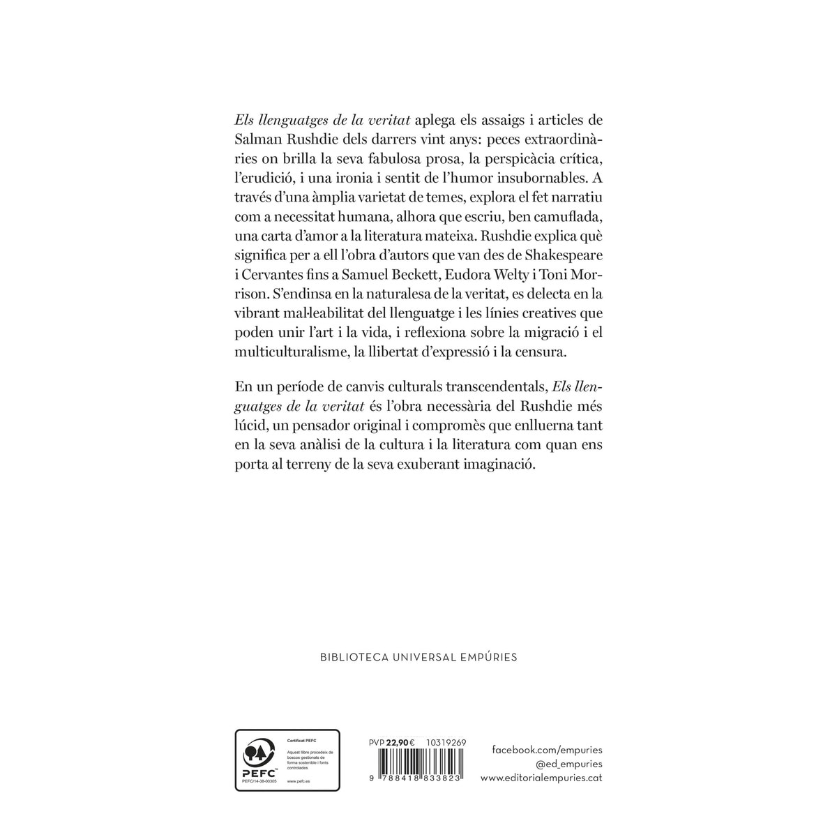 Els llenguatges de la veritat (Capa mole com abas) 2