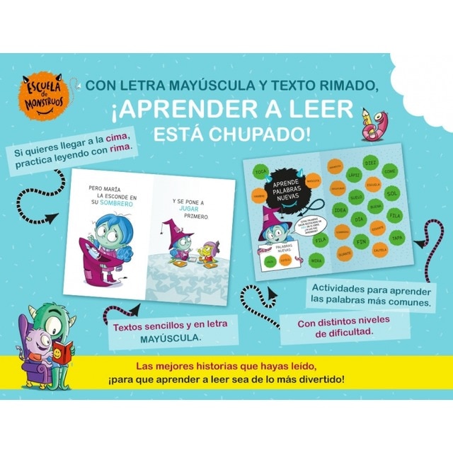 Aprender a leer en la Escuela de Monstruos 3 - Las iguales son especiales: En letra MAYÚSCULA (libros para niños a partir de 5 años)  (Tapa blanda) 4