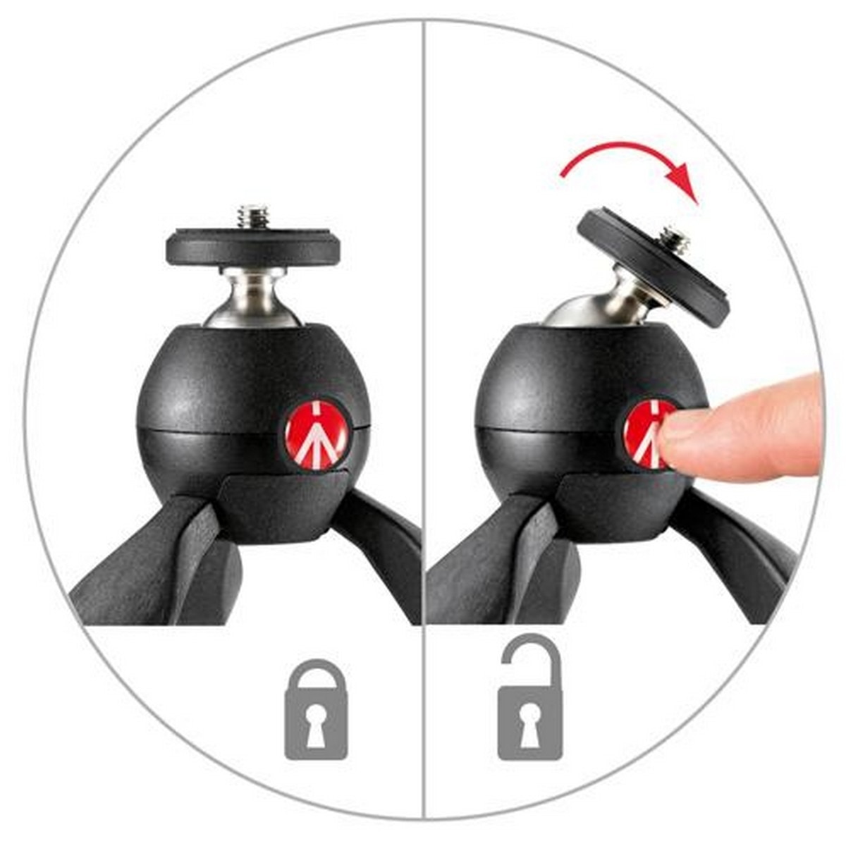 Mini Tripé Manfrotto Pixi - Preto 2