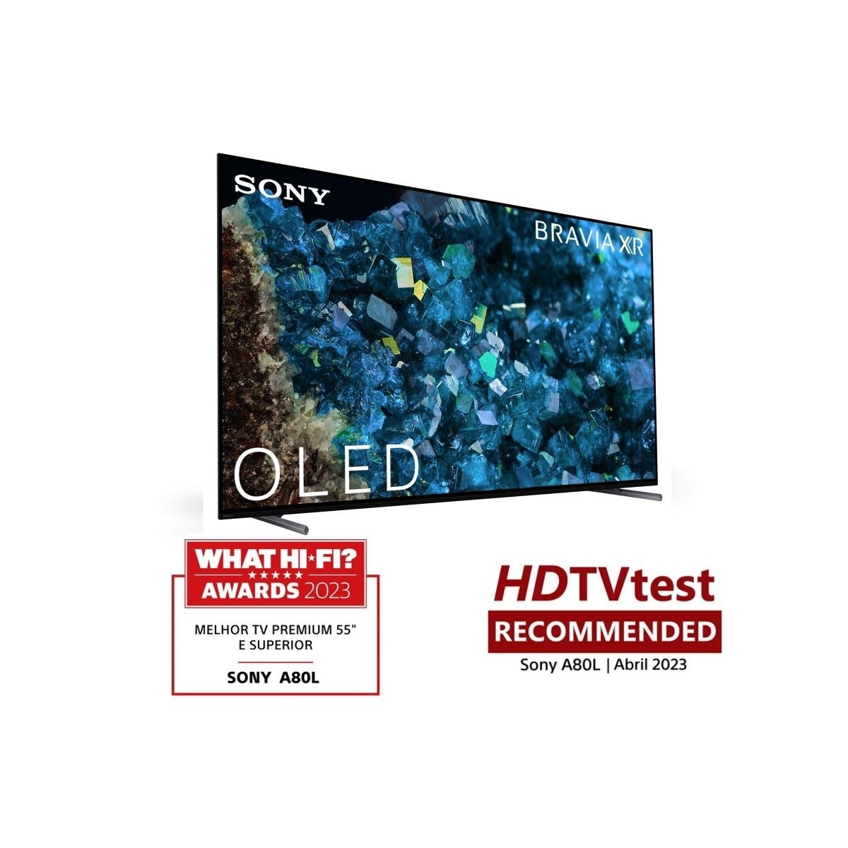 TV Sony BRAVIA OLED 55" (139 cm) XR-55A80L, UHD 4K HDR, Smart TV, Google TV 2