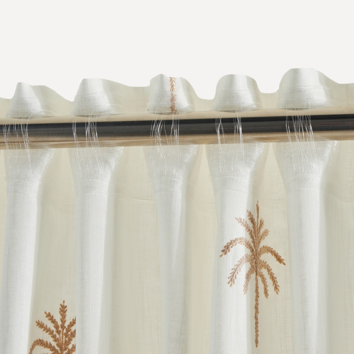 Cortina Confecionada com Sistema Multiusos Kaft Bege-3