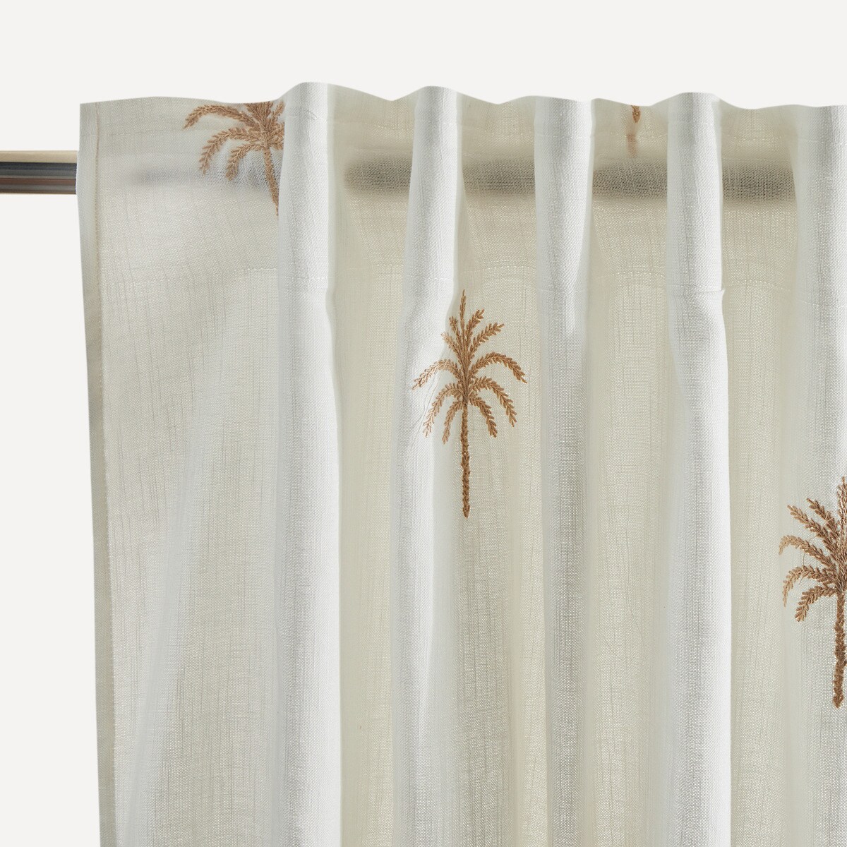 Cortina Confecionada com Sistema Multiusos Kaft Bege-2