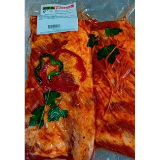 Tiras de Entrecosto Temperadas Peso Aproximado embalagem 800 g - Tiantónio