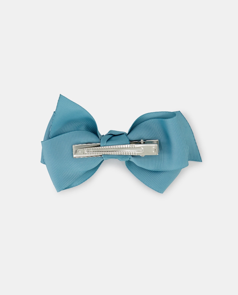 Gancho com Laço de Grosgrain Verde Água-2