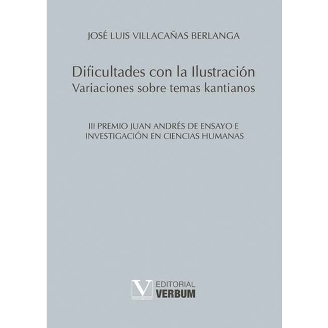 Dificultades con la Ilustración. Variaciones sobre temas kantianos (Capa mole com abas) 1
