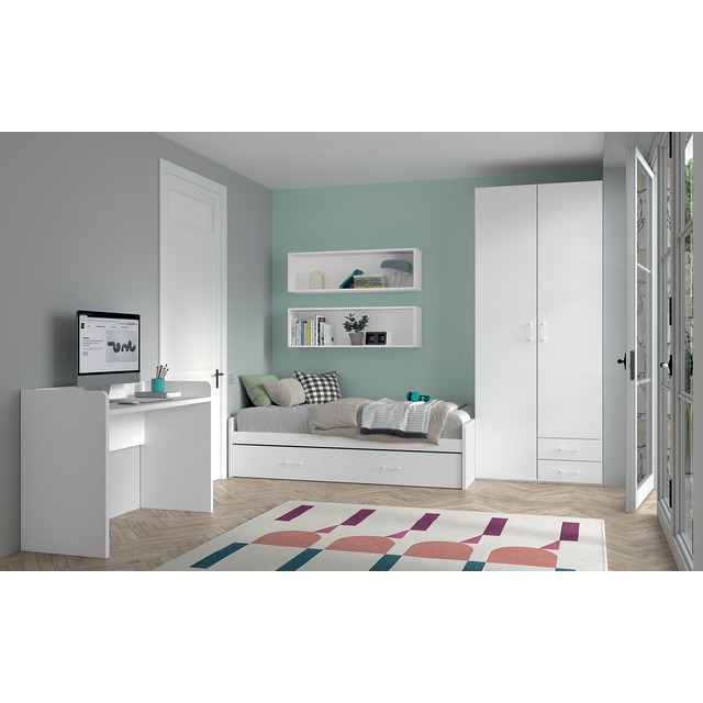 Imagem 0 de Quarto Juvenil com Cama com Gavetão Noel - Branco