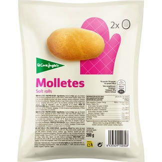 molletes de pan precocidos 2 unidades envase 200 g - El Corte Ingles