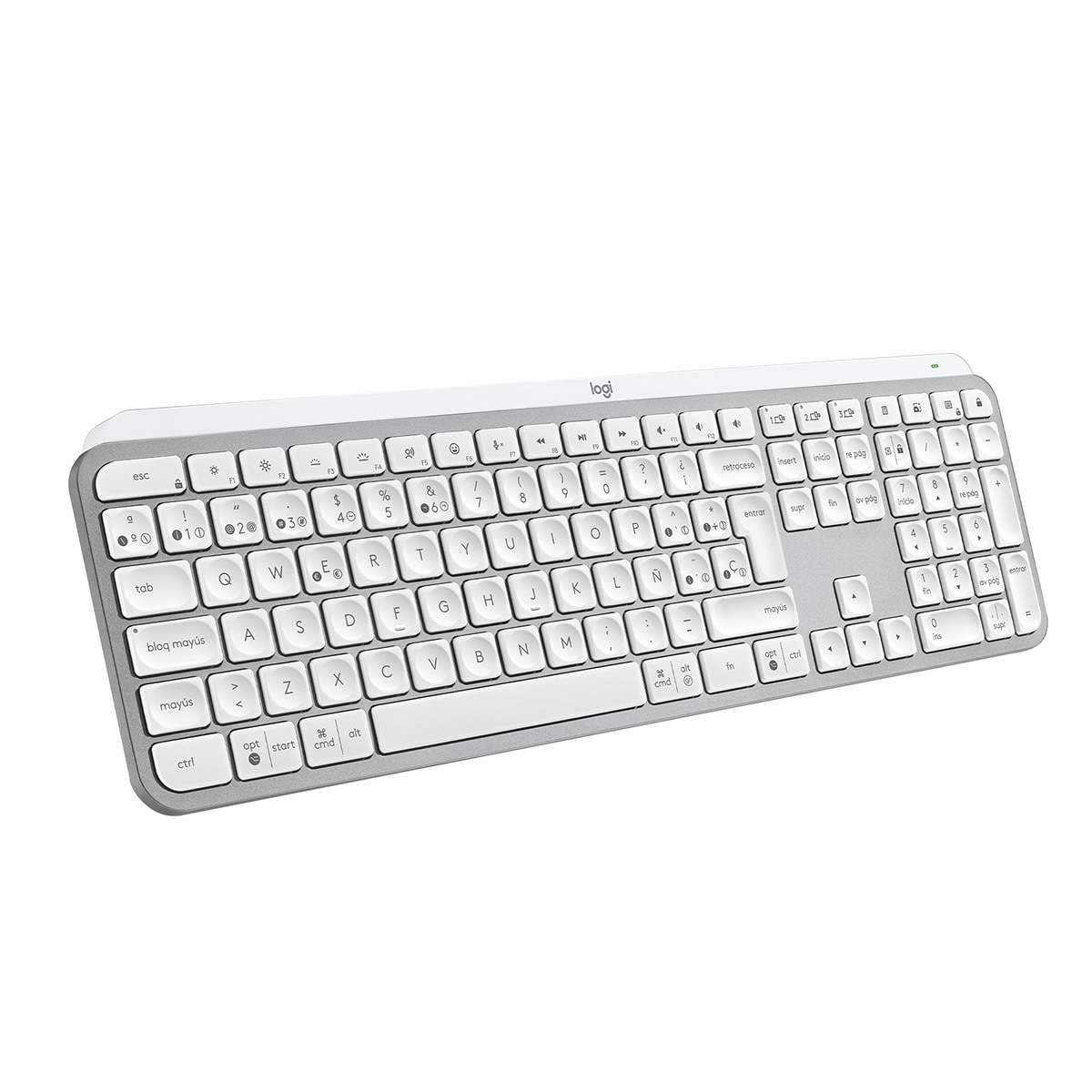 Teclado inalámbrico Logitech MX Keys S Gris pálido Gris claro-2