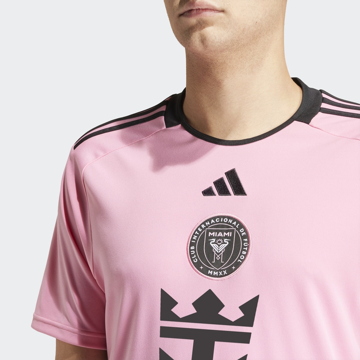 T-shirt de Homem 1.º Equipamento Inter Miami CF 2024 Rosa-3
